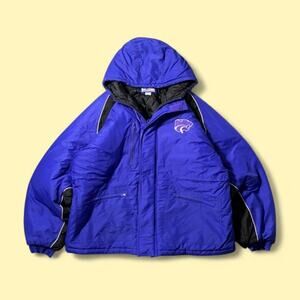 90s vintage logo athletic kansas